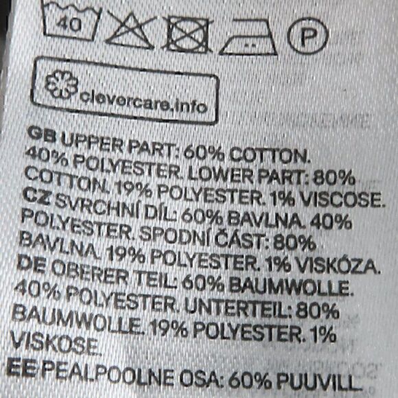 H&M PINK GREY & WHITE COLORBLOCK LONG SLEEVE CREW NECK CROP OVERSIZED SWEATSHIRT - Picture 3 of 5